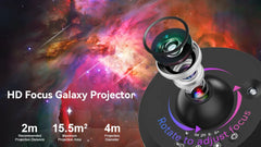 12 IN 1 Galaxy Star Projector with Meteor Ultra Clear Night Light Lamp