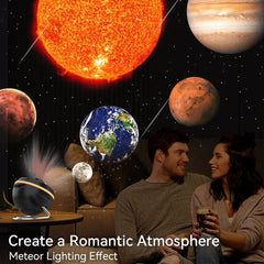 12 IN 1 Galaxy Star Projector with Meteor Ultra Clear Night Light Lamp