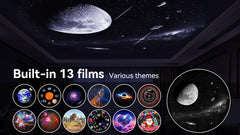 12 IN 1 Galaxy Star Projector with Meteor Ultra Clear Night Light Lamp