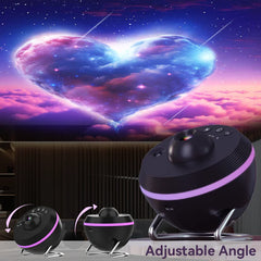 12 IN 1 Galaxy Star Projector with Meteor Ultra Clear Night Light Lamp
