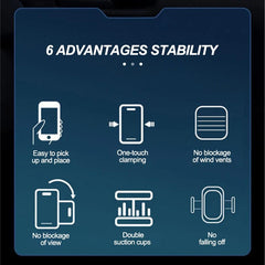 SEAMETAL 360° Adjustable Car Phone Mount